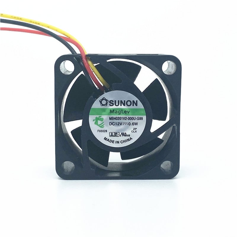 Jauns Maglev SUNON 4CM 40MM 40*40*20MM Servera dzesēšanas ventilators DC12V 0.6W MB40201V2-000U-G99 Super Silence Ventilators 3pin