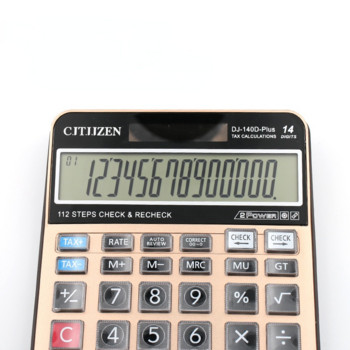 14-цифрен научен калкулатор, слънчева AA батерия, двойна енергия, калкулатори с общо предназначение, програмист, офис канцеларски материали