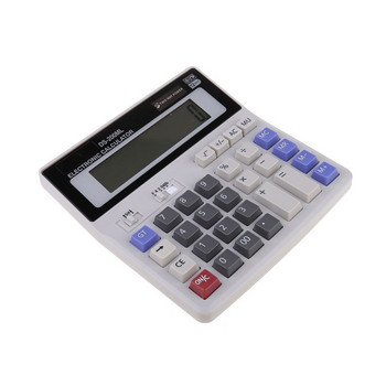 Настолни калкулатори Scientific Electronics със стандартна функция, двойно захранване, голям бутон, 12-цифрен голям LCD дисплей, ръчен