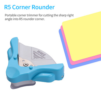 JIELISI Portable Corner Rounder R5 Round Corner Trimmer Cutter 5mm for Card Photo Invitation Pouches Laminating Pouches