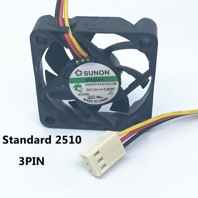 SUNON Maglev 4010 40mm 40x40x10mm Ventilator za hlađenje 4CM HA40101V4-D13U-C99 DC12V 0.8W Za 3D pisač North Bridge Chip Ventilator 3pin