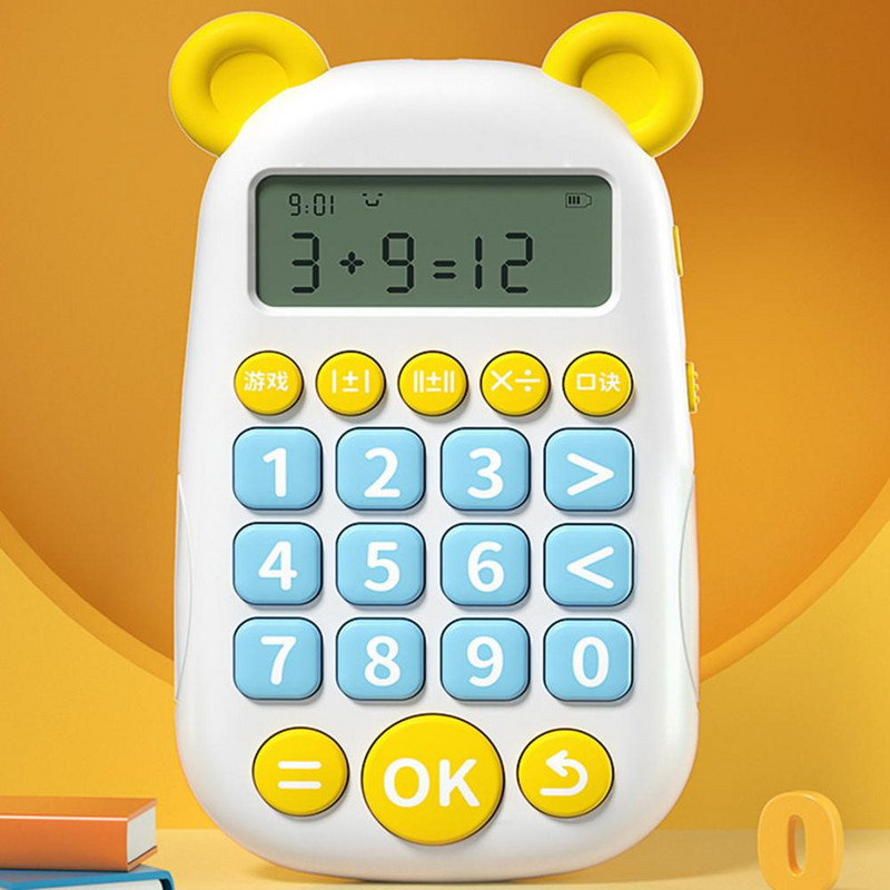 Spilgtas krāsas Noderīga bērnu agrīna izglītība mutiskai matemātikas mašīnai ar ilgu bateriju pacēlāju, bērnu skaitļu spēle mājās