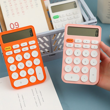 Цветен мини калкулатор Студентски преносим калкулатор Сладък малък калкулатор Лесен за носене Kawaii Креативни училищни офис консумативи