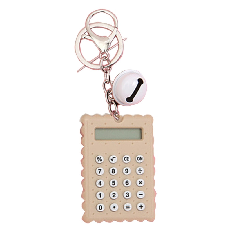 Skaičiuoklės Raktų pakabuko kišeninio dydžio skaičiuotuvai 8 skaitmenų studentų raktų pakabuko dekoravimui
