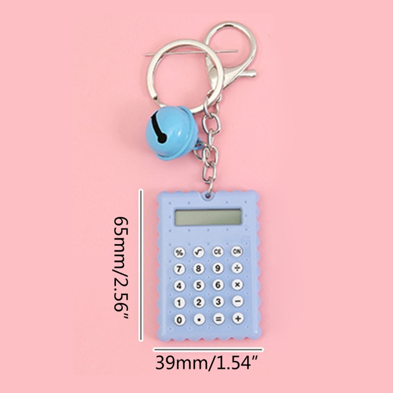 Skaičiuoklės Raktų pakabuko kišeninio dydžio skaičiuotuvai 8 skaitmenų studentų raktų pakabuko dekoravimui