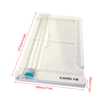 Mini Paper Trimmer Guillotine Cutter 6 ιντσών Επιτραπέζιο μηχάνημα κοπής χαρτιού με μήκος κοπής με πλευρικό χάρακα κεφαλής κόφτη ασφαλείας