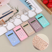Pārnēsājams digitālais kalkulators Mini labirints kalkulators Creative Keychain Biroja piederumi bērniem