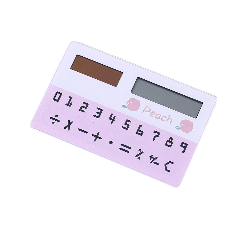 Moda Portabil Desene Animat Fructe Animal Mini Card Calculator Papetărie Consumabile Calculator Solar Creativ Cadou pentru copii