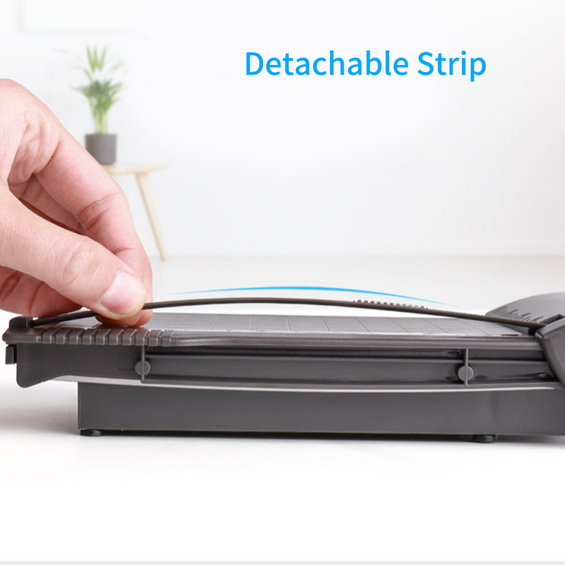 Mini papīra apgriešanas giljotīnas griezējs 6 collu (160 mm) griezta garuma darbvirsmas papīra griešanas mašīna ar drošības griezēja galvu