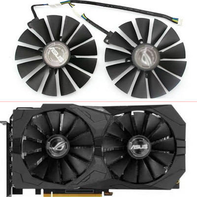 2db 95mm-es FDC10M12S9-C 0,25AMP RX470 RX570 ASUS Radeon RX 470 570 4G ROG STRIX GAMING OC GAMING grafikus kártya hűtőventilátorokhoz