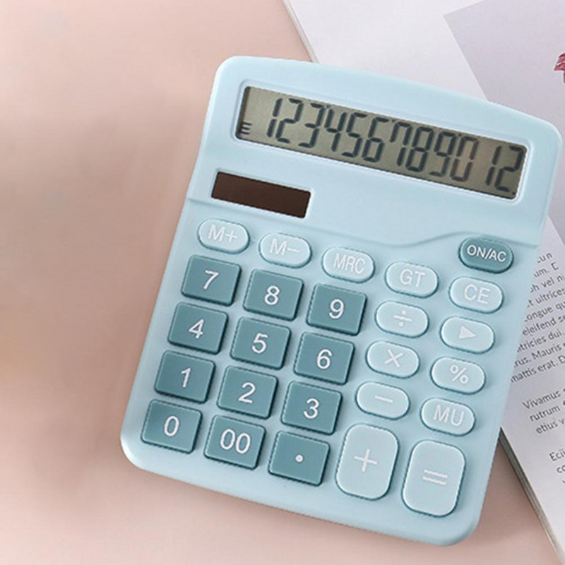 Calculator solar cu afișaj LCD util Calculator portabil Rezistent la uzură pentru birou