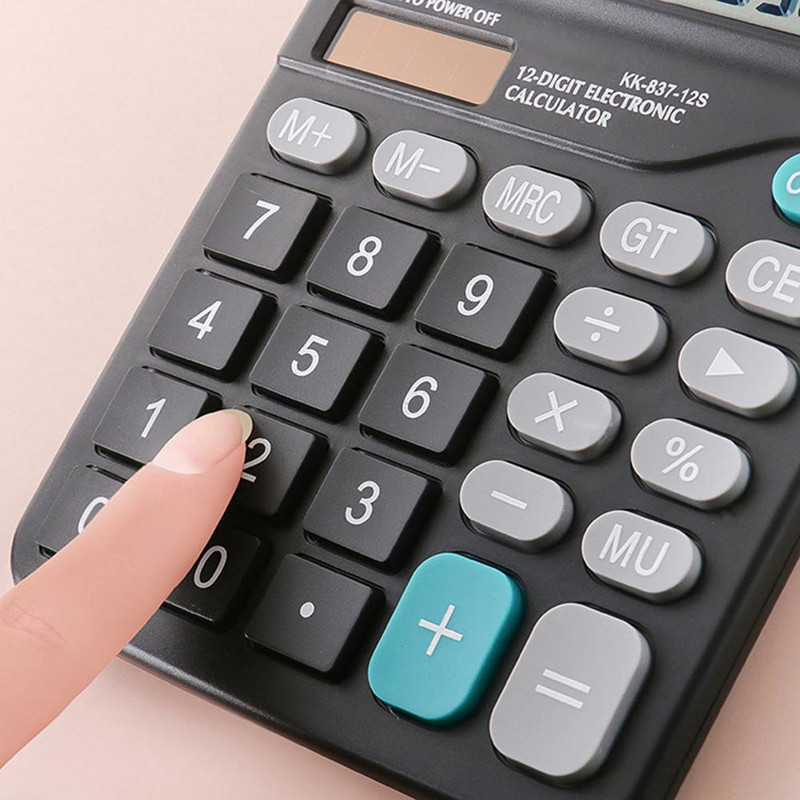 Calculator solar cu afișaj LCD util Calculator portabil Rezistent la uzură pentru birou