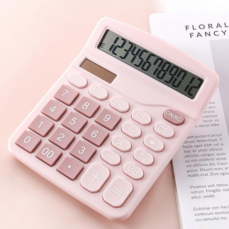 Calculator solar cu afișaj LCD util Calculator portabil Rezistent la uzură pentru birou