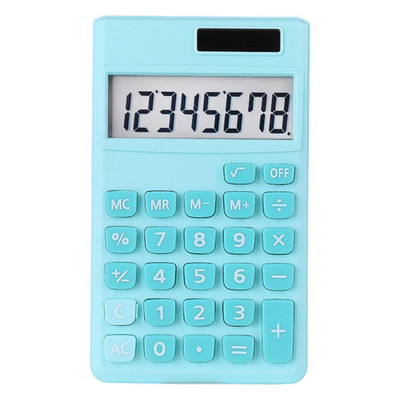 Učenički kalkulator 8-znamenkasti kalkulator na solarni pogon s LCD zaslonom, stolni kućanski kalkulator za dom u osnovnoj školi