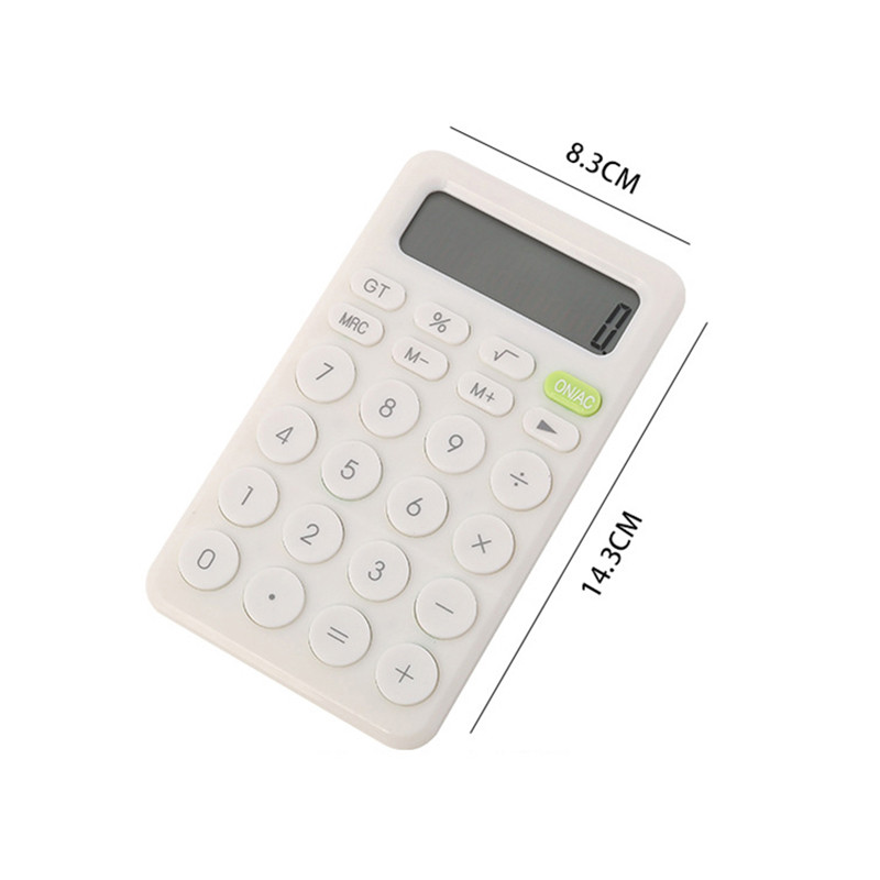 Nešiojamas „Mute Creative“ mažas elektroninis skaičiuotuvas Mini mielas studentų testų skaičiuotuvas, skirtas namų biuro mokyklos finansinei apskaitai