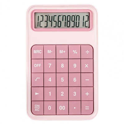 Skaičiuoklė Greito reagavimo nuimamas mygtukas Itin plonas didelio ekrano mini 12 skaitmenų mažas stalinis mokinio skaičiuotuvas