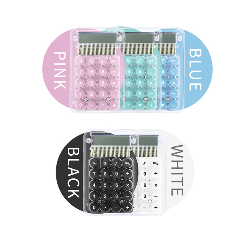 Novi kalkulator imena Candy Color Head s 8-znamenkastim LCD zaslonom, mini elektronički kalkulator standardne funkcije za ured, kućno brojanje