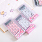 Calculator mic pentru afaceri, transparent, cu 8 cifre, Calculator electronic, consumabile de birou Calculator contabil