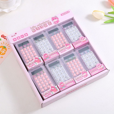 Calculator mic pentru afaceri, transparent, cu 8 cifre, Calculator electronic, consumabile de birou Calculator contabil