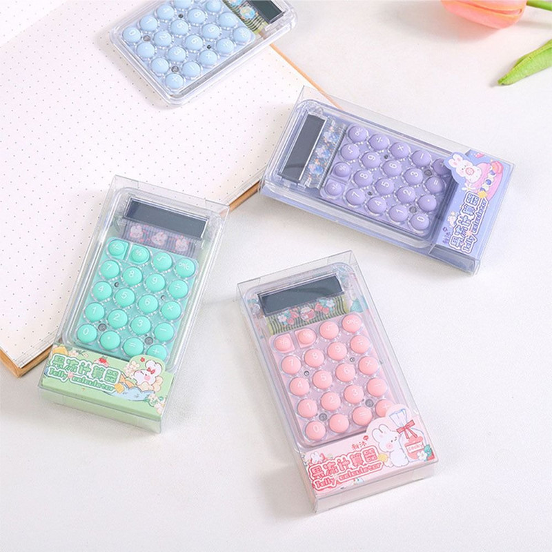 Calculator mic pentru afaceri, transparent, cu 8 cifre, Calculator electronic, consumabile de birou Calculator contabil