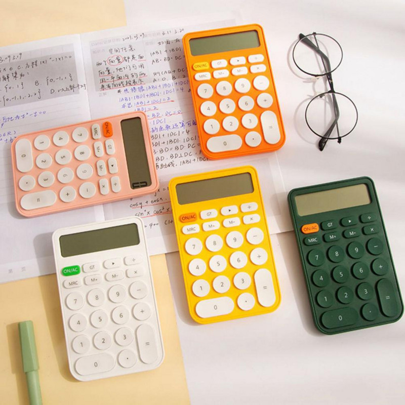 Calculator pentru studenți Suport unghiular convenabil Afișaj cu 12 cifre Calculator electronic pentru rechizite școlare Calculator de afaceri