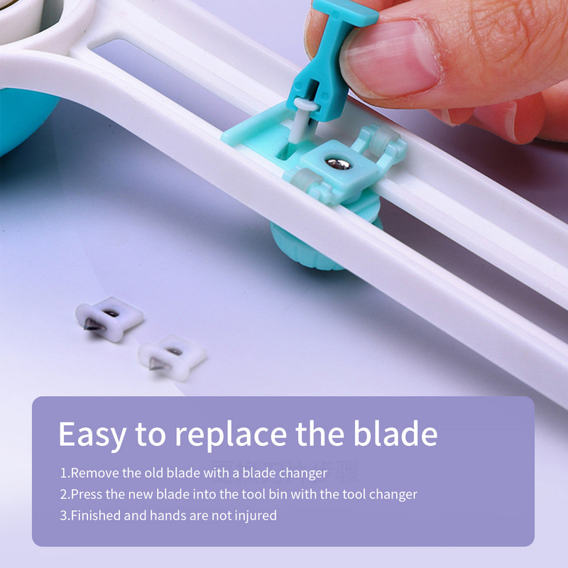 KW-triO apskritas popieriaus pjaustytuvas Rotacinis apskritas pjaustytuvas Rankinis apvalus pjovimo įrankis Popieriaus kirpimo įrankis Scrapbooking įrankio pakeitimas