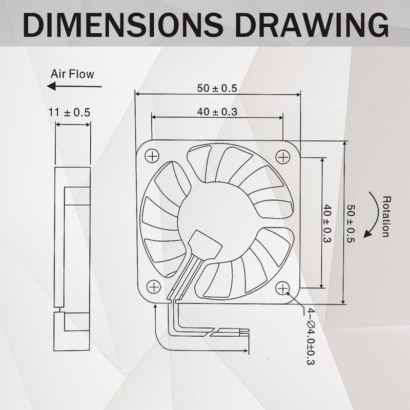 2 komada 5V 12V 24V 5010 50 mm Kuglični ležaj ventilatora 50x50x10 mm Ventilator 5010 Ventilator za hlađenje 5 cm PC prijenosno računalo Hladnjak Ventilator Hladnjak Ventilatori