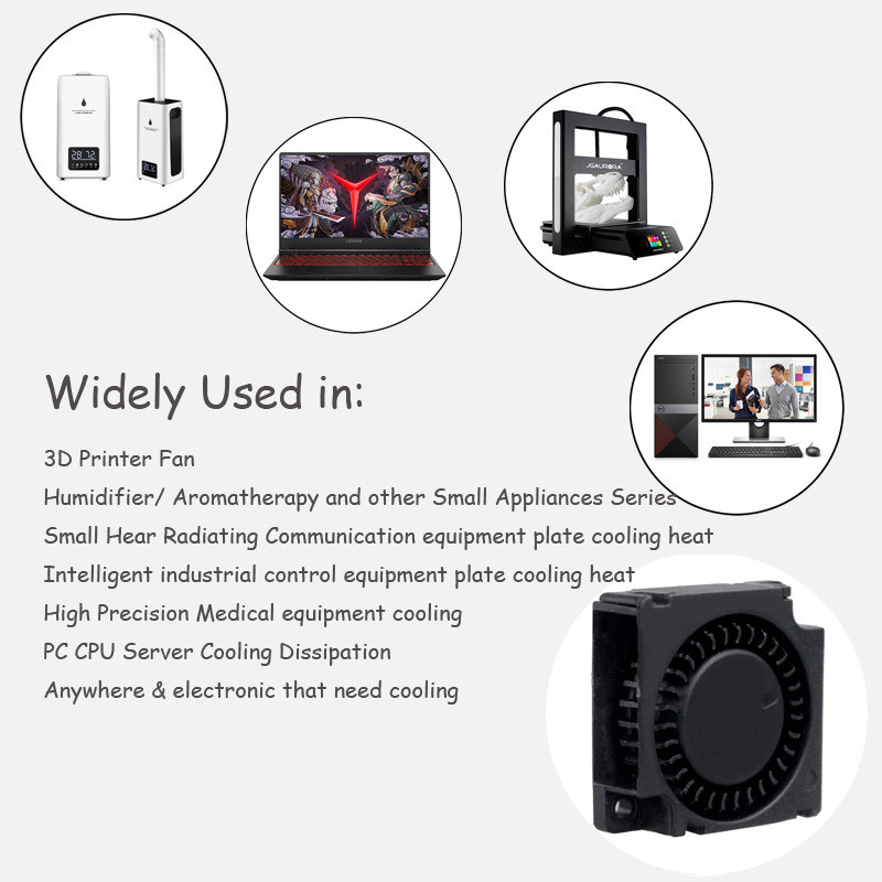 2 db YOUNUON kettős golyóscsapágyas 30x30x10mm ventilátor DC 5V/12V/24V 30mm 3010 turbó ventilátor hűtőventilátor 3D nyomtató hűtőventillátor