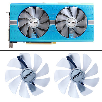 НОВИ 2 БР. CF1015H12D FD10015M12D RX 590 580 480 470 570 GPU Cooler Fan за Sapphire RX470 RX590 RX580 RX480 RX570 NITRO SpecialE