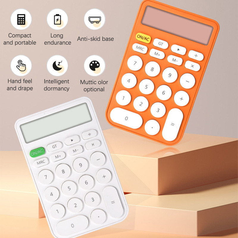 Mini kalkulačka Prenosná študentská kalkulačka Roztomilá kalkulačka pre domácu kanceláriu Školské finančné účtovnícke nástroje Študentská kalkulačka