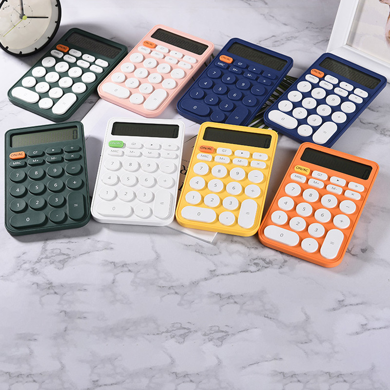 Mini kalkulačka Prenosná študentská kalkulačka Roztomilá kalkulačka pre domácu kanceláriu Školské finančné účtovnícke nástroje Študentská kalkulačka