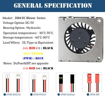 3cm 30mm вентилатор 30x30x4mm 3004 5V 0.20A миниатюрен ултратънък вентилатор, използван за странично разсейване на топлината на плосък панел на проектора