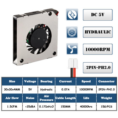 3cm 30mm ventilators 30x30x4mm 3004 5V 0,20A miniatūrs īpaši plāns pūtējs, ko izmanto projektora plakanā paneļa siltuma izkliedēšanai uz sāniem