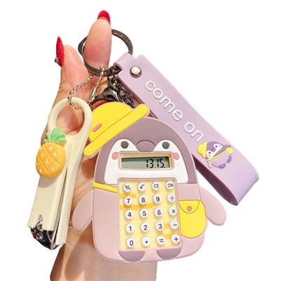 Torba za igračke, privjesak, cifra, kalkulator, mini pingvin, privjesak, pingvin, kalkulator, elektronički kalkulator, kalkulator, privjesak za ključeve