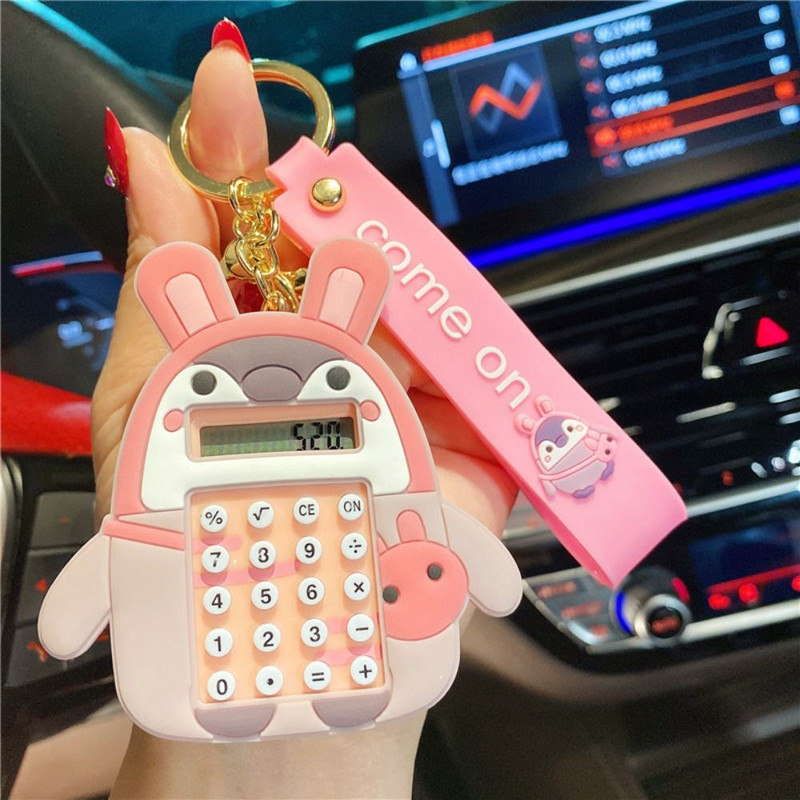 Torba za igračke, privjesak, cifra, kalkulator, mini pingvin, privjesak, pingvin, kalkulator, elektronički kalkulator, kalkulator, privjesak za ključeve