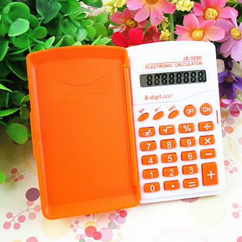8-znamenkasti prijenosni studentski kalkulator Mini dječji dječji glasovni kalkulatori LCD zaslon Gumb Baterija Kalkulator Uredski pribor