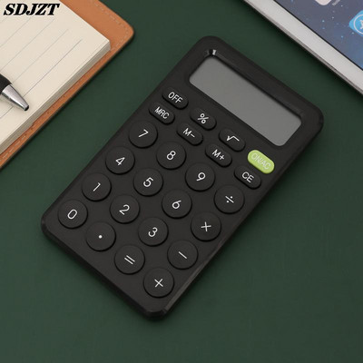 Φορητός υπολογιστής σίγασης Creative Μικρός ηλεκτρονικός υπολογιστής Mini Cute Student Test Calculator For Home Office School Financial Accounting