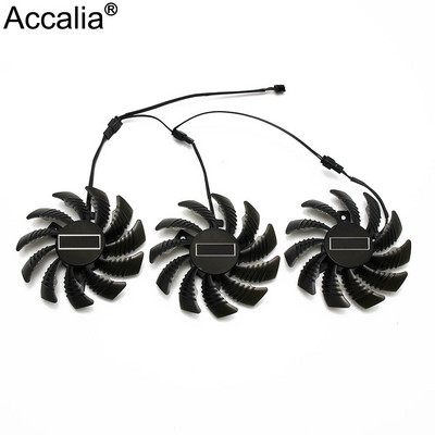 3 kontaktu T128010SM PLD08010S12H priekš Gigabyte GV-N970WF3OC-4GD GTX970 Grafika Videokarte Dzesēšanas ventilators Solis 4.0 Diametrs 7.5cm