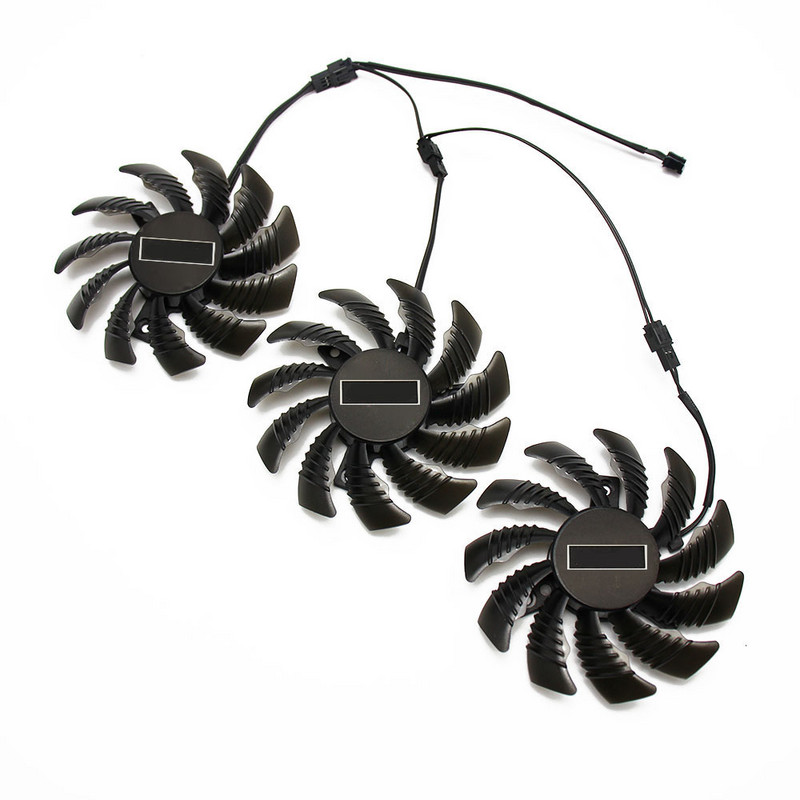 3 kontaktu T128010SM PLD08010S12H priekš Gigabyte GV-N970WF3OC-4GD GTX970 Grafika Videokarte Dzesēšanas ventilators Solis 4.0 Diametrs 7.5cm