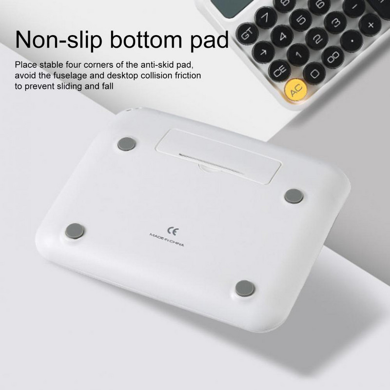 12 számjegyű asztali mechanikus kapcsolókalkulátor nagy LCD kijelzős számológép nagy gombos pénzügyi számológép zöld