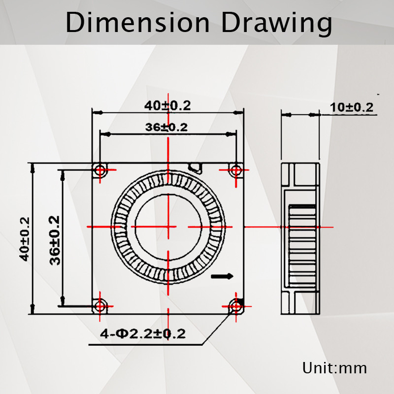 2 ks YOUNON 40 mm ventilátor 4010 40x40x10 mm DC bezkefkový turbo ventilátor pre 3D tlačiareň 5V 12V 24V 4CM ventilátor s dvojitým guľôčkovým ložiskom