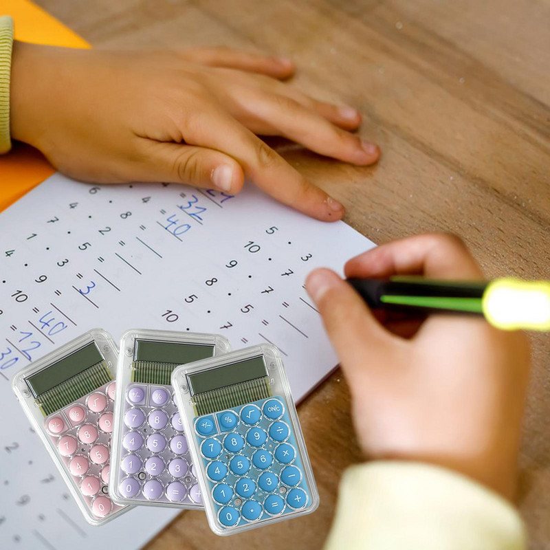 Rankinis skaičiuotuvas su dideliais mygtukais skaitmeninis LCD ekranas, nešiojamas 8 skaitmenų skaičiuotuvas, skirtas parduotuvei Apskaita verslui Kasdienis naudojimas