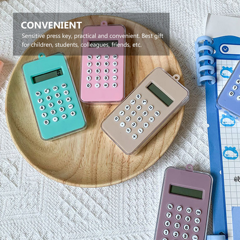 Študijné nástroje 1ks Mini bludisko Kalkulačka Študentská testovacia kalkulačka Kreslená vrecková kalkulačka Kancelárske spotrebiče