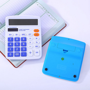 Настолен офис счетоводен калкулатор Преносим 12-цифров батериен калкулатор Голям дисплей Цветен компютър Електронен калкулатор