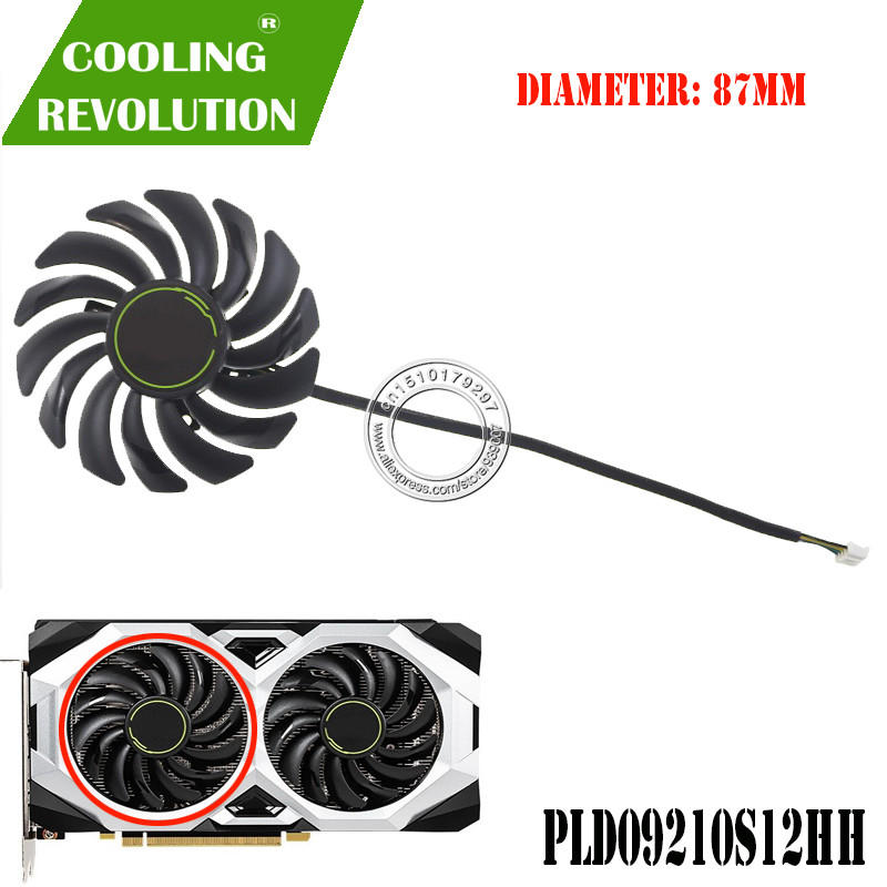 PLD09210S12HH 4 kontaktu grafiskās kartes ventilators RTX2080 RTX2070 MSI GEFORCE RTX 2060 2070 2080 SUPER VENTUS grafiskās kartes dzesēšanas ventilatoriem