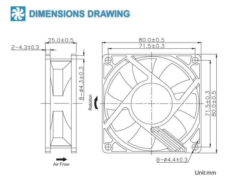 2db SXDOOL 5V 12V 24V 80mm 8cm hűtőventillátor 80x80x25 mm 8025 hüvely/golyós PC számítógépház ventilátor barkács router GPU CPU hűtőventillátor