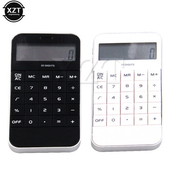 Απλή Αριθμομηχανή τσέπης Ηλεκτρονική οθόνη 10 ψηφίων Υπολογισμός Αριθμομηχανή Απλότητα Μόδα Μίνι Αριθμητική Αριθμομηχανή Μαύρο W