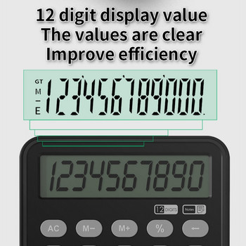 Υπολογιστής σημειώσεων Business Gift Φορητός πίνακας χειρογράφου LCD 12-ψήφια οθόνη Financial Office Calculators Stylus Stylus