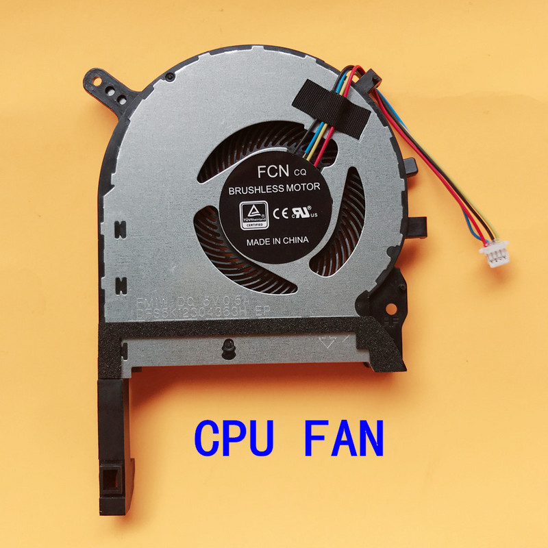 Naujas originalus CPU GPU nešiojamojo kompiuterio aušinimo ventiliatoriaus aušintuvas, skirtas ASUS FX705 FX705G FX705GM FX86 FX86SM FX505 FX505D FX505DU FX95G FX95D FX96G