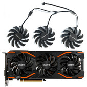 T128010SU 75MM 4Pin DC 12V 0,35A aušinimo ventiliatorius, skirtas Gigabyte Gtx 1080 Ti Gtx 1070 G1 Aorus Gtx 1060 1060 Gtx 980 procesoriaus aušintuvas
